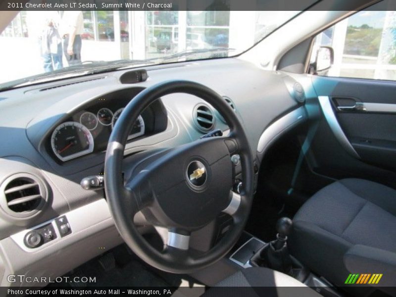 Summit White / Charcoal 2011 Chevrolet Aveo LT Sedan