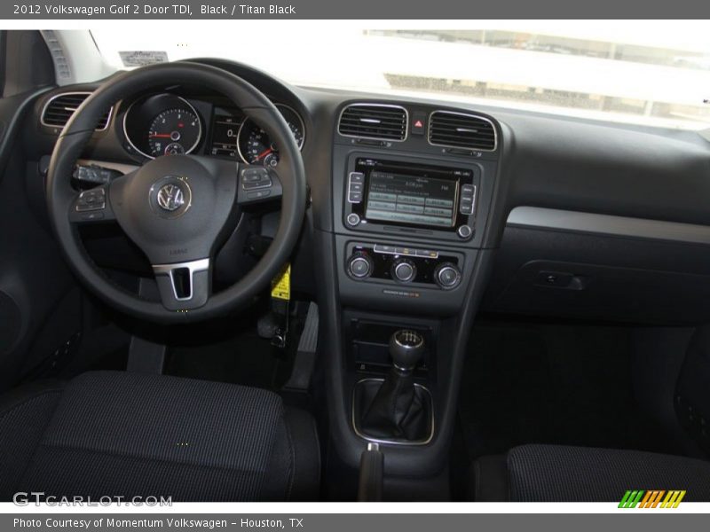 Black / Titan Black 2012 Volkswagen Golf 2 Door TDI