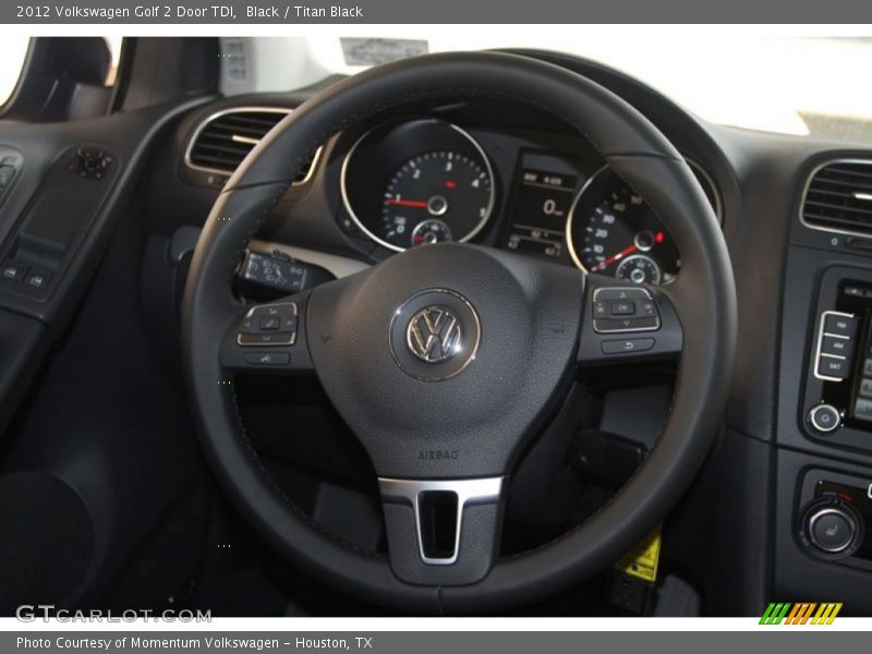 Black / Titan Black 2012 Volkswagen Golf 2 Door TDI