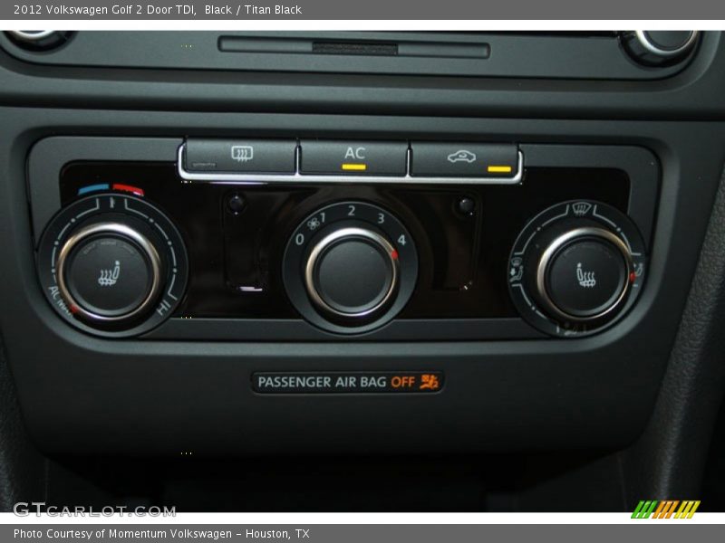 Controls of 2012 Golf 2 Door TDI