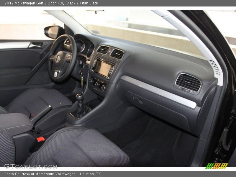 Black / Titan Black 2012 Volkswagen Golf 2 Door TDI