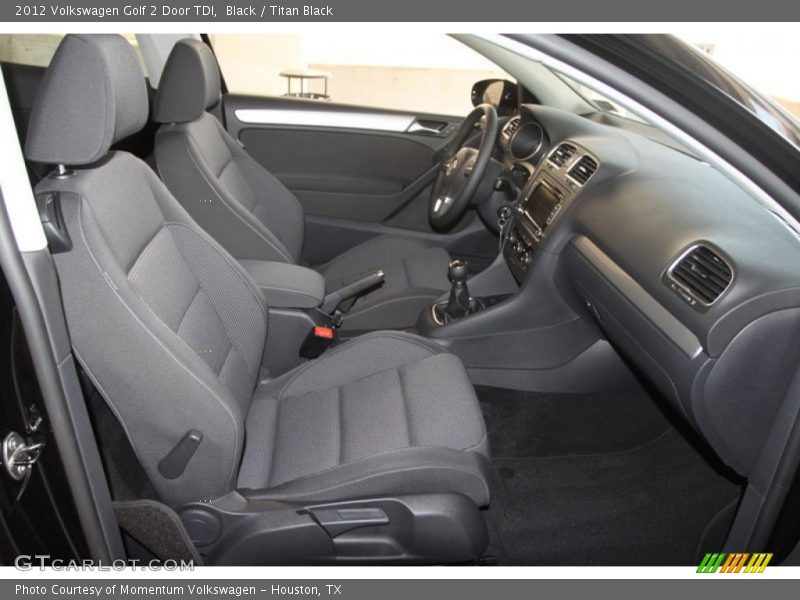 2012 Golf 2 Door TDI Titan Black Interior