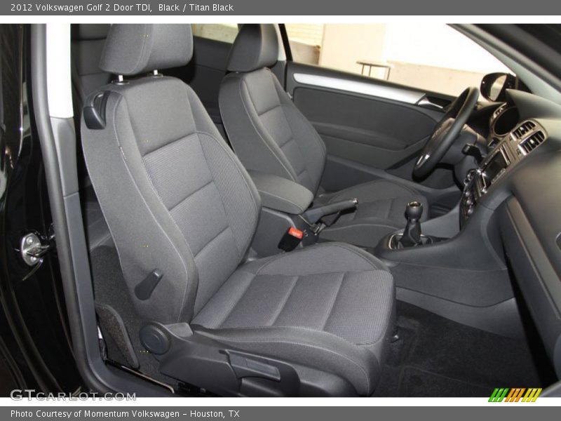  2012 Golf 2 Door TDI Titan Black Interior