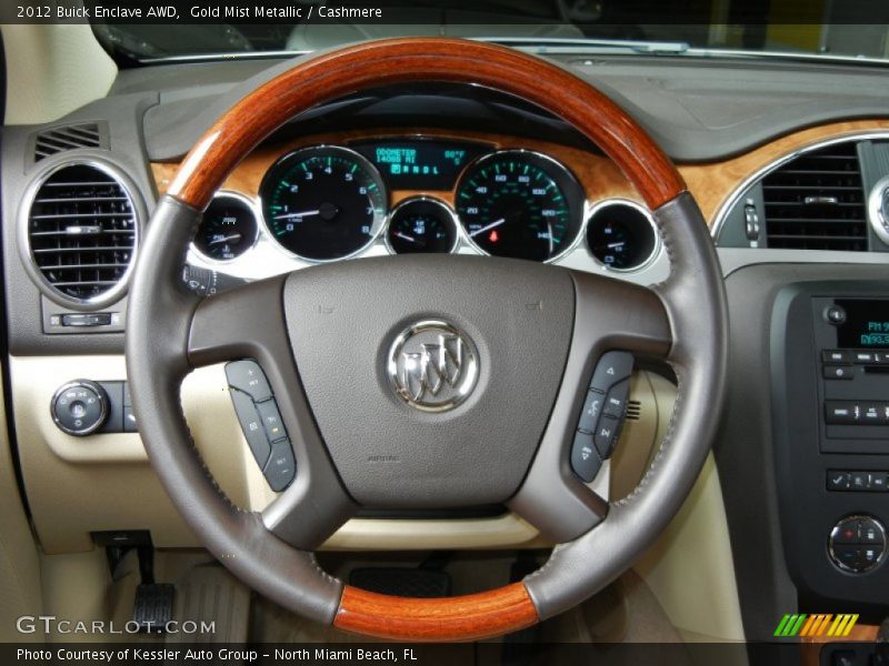 Gold Mist Metallic / Cashmere 2012 Buick Enclave AWD