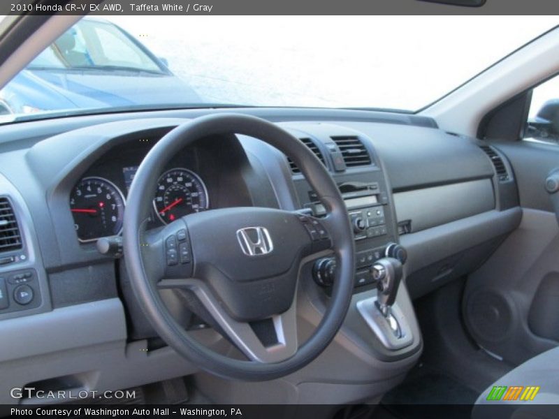 Taffeta White / Gray 2010 Honda CR-V EX AWD