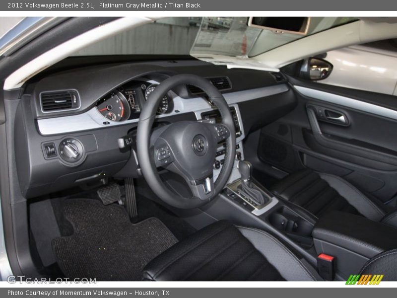 Platinum Gray Metallic / Titan Black 2012 Volkswagen Beetle 2.5L