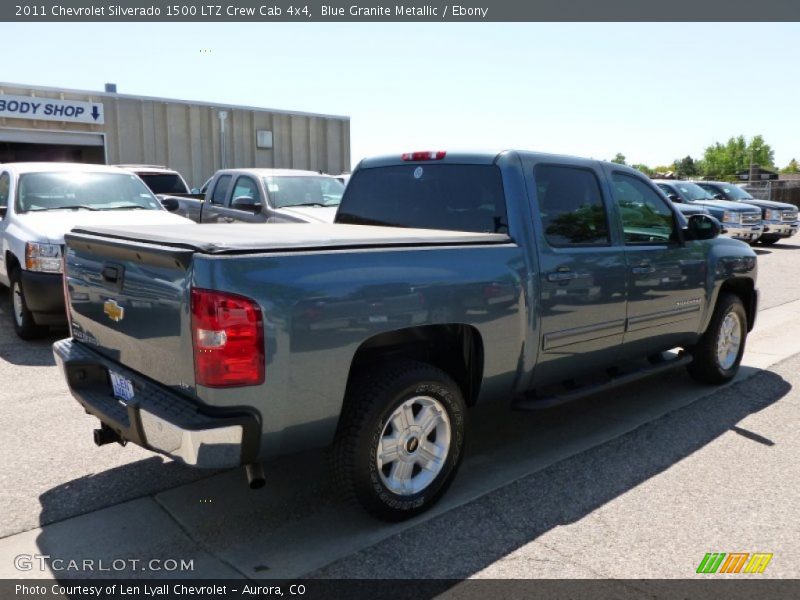 Blue Granite Metallic / Ebony 2011 Chevrolet Silverado 1500 LTZ Crew Cab 4x4