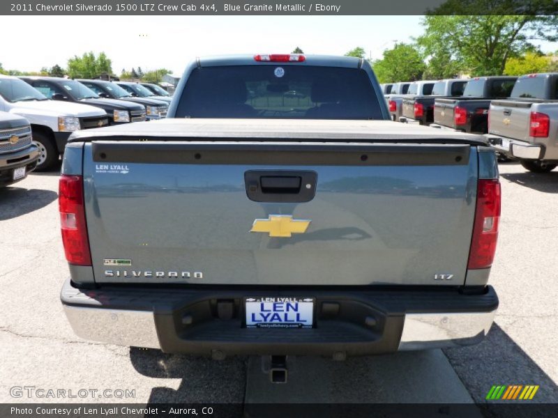 Blue Granite Metallic / Ebony 2011 Chevrolet Silverado 1500 LTZ Crew Cab 4x4