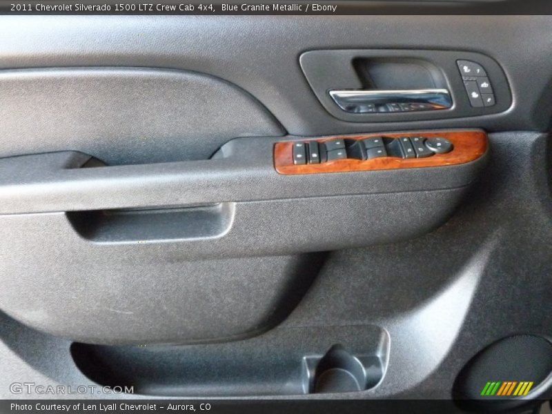 Blue Granite Metallic / Ebony 2011 Chevrolet Silverado 1500 LTZ Crew Cab 4x4