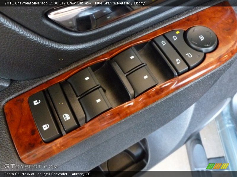 Blue Granite Metallic / Ebony 2011 Chevrolet Silverado 1500 LTZ Crew Cab 4x4