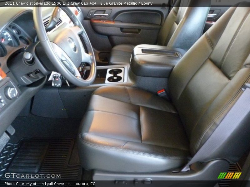 Blue Granite Metallic / Ebony 2011 Chevrolet Silverado 1500 LTZ Crew Cab 4x4