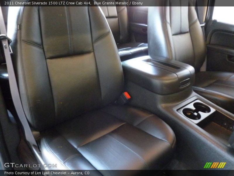 Blue Granite Metallic / Ebony 2011 Chevrolet Silverado 1500 LTZ Crew Cab 4x4