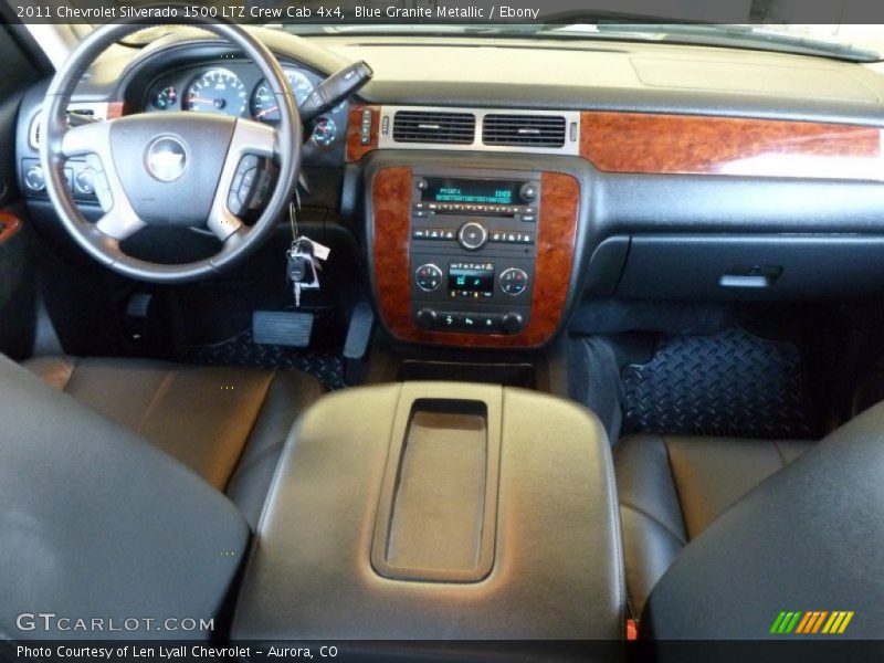 Blue Granite Metallic / Ebony 2011 Chevrolet Silverado 1500 LTZ Crew Cab 4x4