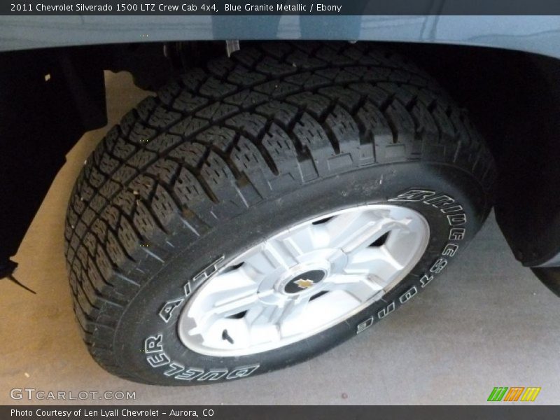 Blue Granite Metallic / Ebony 2011 Chevrolet Silverado 1500 LTZ Crew Cab 4x4