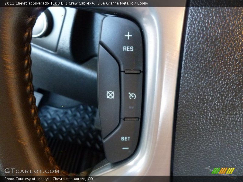 Blue Granite Metallic / Ebony 2011 Chevrolet Silverado 1500 LTZ Crew Cab 4x4