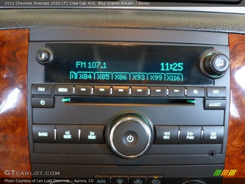 Blue Granite Metallic / Ebony 2011 Chevrolet Silverado 1500 LTZ Crew Cab 4x4