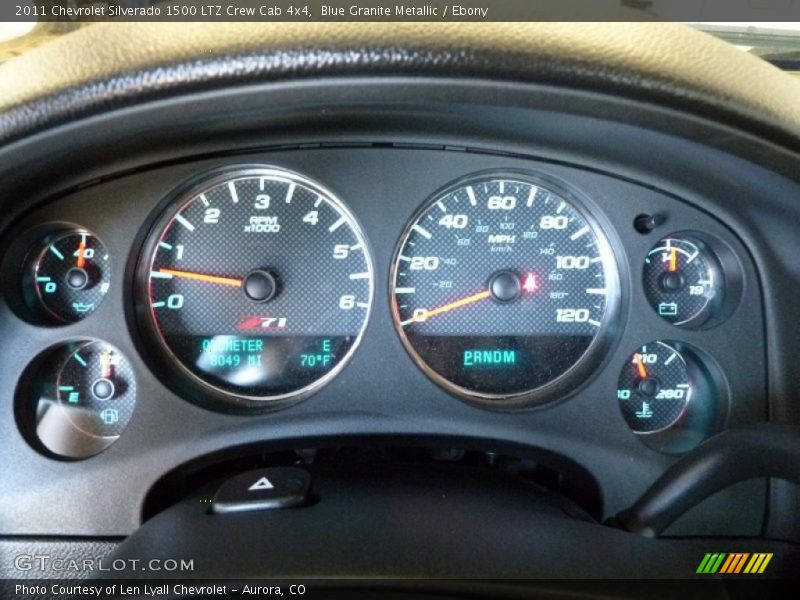 Blue Granite Metallic / Ebony 2011 Chevrolet Silverado 1500 LTZ Crew Cab 4x4