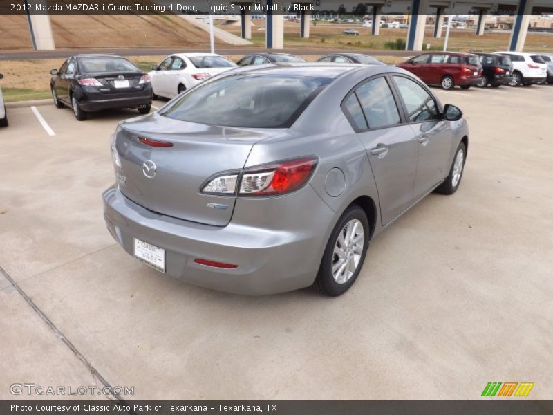 Liquid Silver Metallic / Black 2012 Mazda MAZDA3 i Grand Touring 4 Door