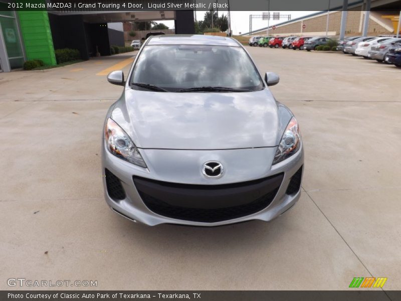 Liquid Silver Metallic / Black 2012 Mazda MAZDA3 i Grand Touring 4 Door