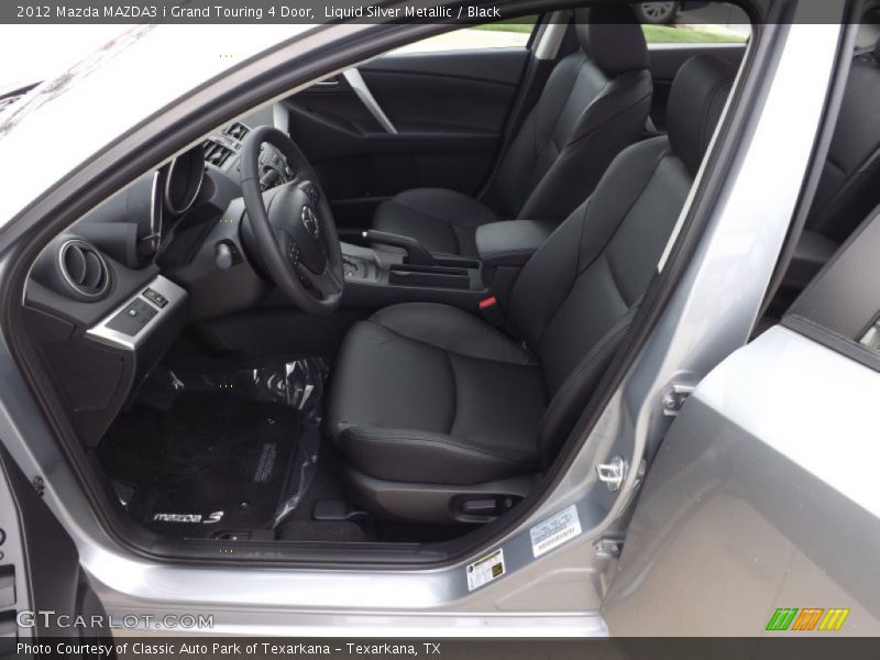 Liquid Silver Metallic / Black 2012 Mazda MAZDA3 i Grand Touring 4 Door