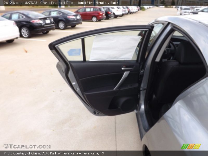 Liquid Silver Metallic / Black 2012 Mazda MAZDA3 i Grand Touring 4 Door