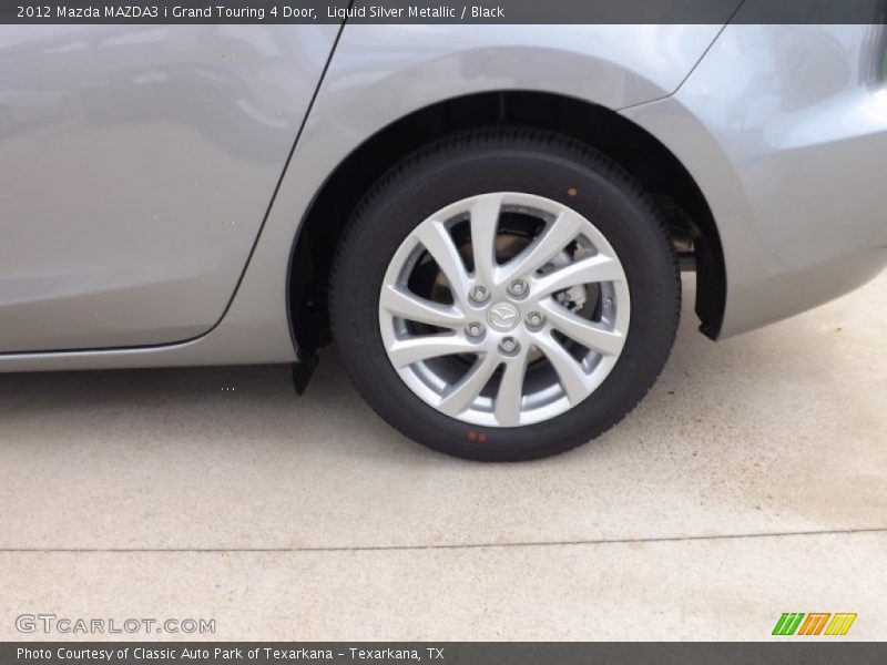 Liquid Silver Metallic / Black 2012 Mazda MAZDA3 i Grand Touring 4 Door