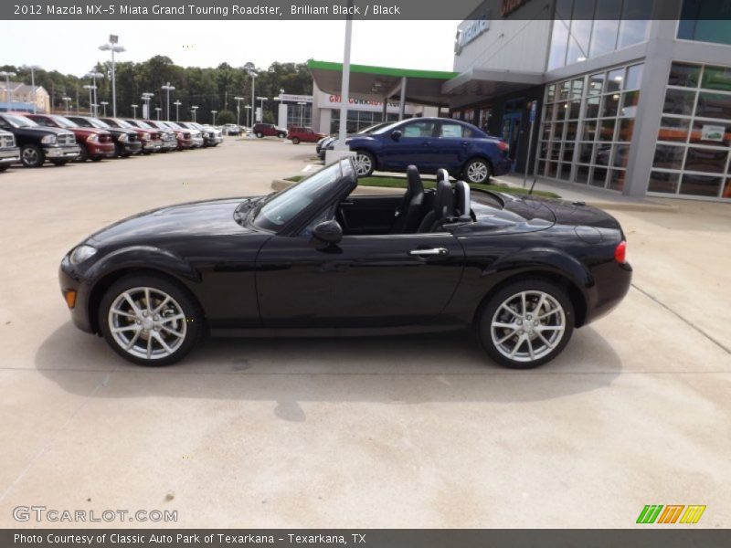 Brilliant Black / Black 2012 Mazda MX-5 Miata Grand Touring Roadster
