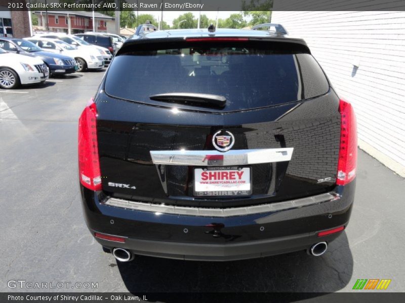 Black Raven / Ebony/Ebony 2012 Cadillac SRX Performance AWD