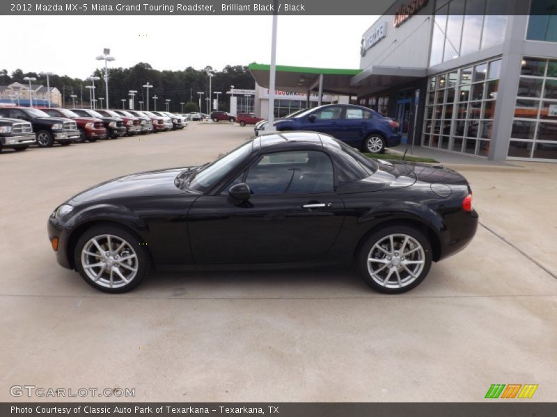 Brilliant Black / Black 2012 Mazda MX-5 Miata Grand Touring Roadster