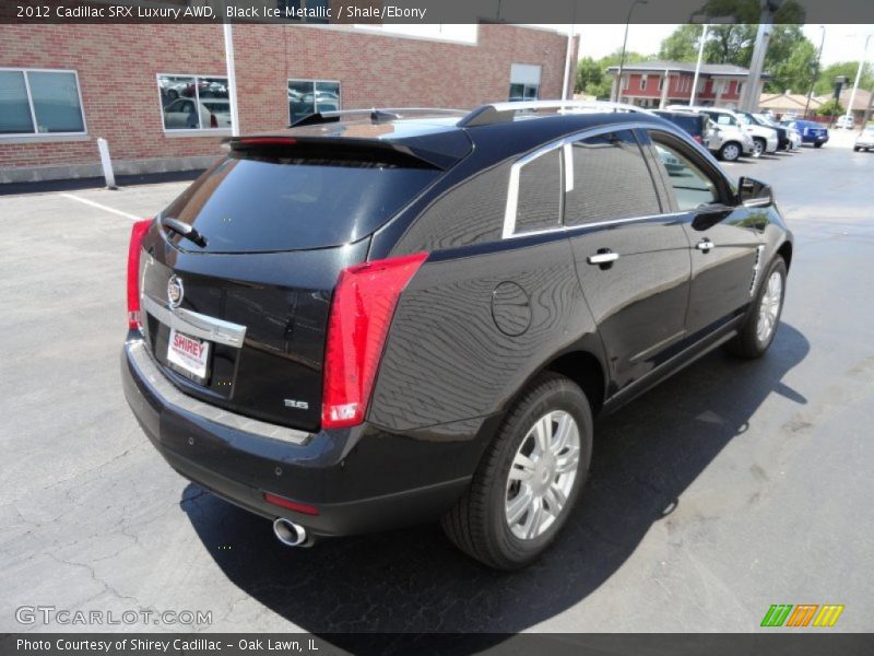 Black Ice Metallic / Shale/Ebony 2012 Cadillac SRX Luxury AWD