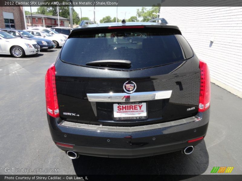 Black Ice Metallic / Shale/Ebony 2012 Cadillac SRX Luxury AWD