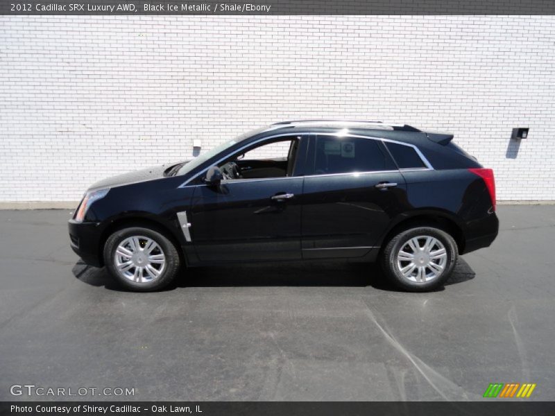 Black Ice Metallic / Shale/Ebony 2012 Cadillac SRX Luxury AWD