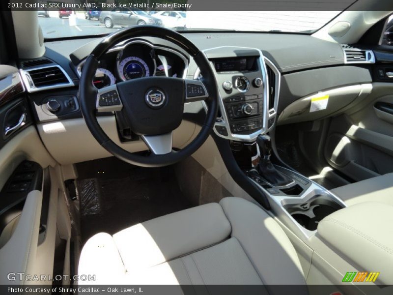 Black Ice Metallic / Shale/Ebony 2012 Cadillac SRX Luxury AWD