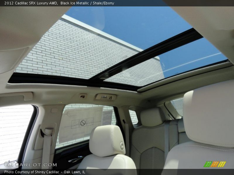 Black Ice Metallic / Shale/Ebony 2012 Cadillac SRX Luxury AWD