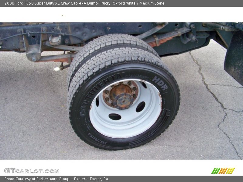 Oxford White / Medium Stone 2008 Ford F550 Super Duty XL Crew Cab 4x4 Dump Truck