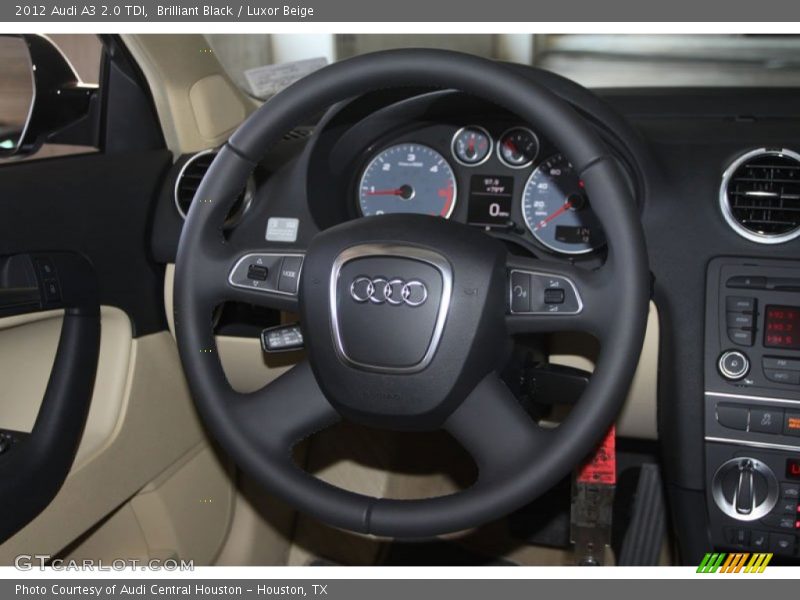 Brilliant Black / Luxor Beige 2012 Audi A3 2.0 TDI