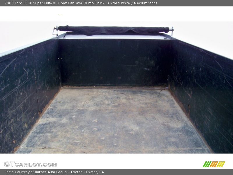 Oxford White / Medium Stone 2008 Ford F550 Super Duty XL Crew Cab 4x4 Dump Truck