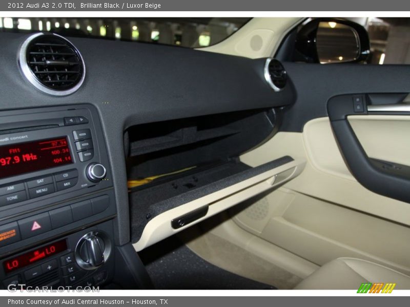 Brilliant Black / Luxor Beige 2012 Audi A3 2.0 TDI