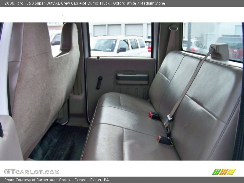 Oxford White / Medium Stone 2008 Ford F550 Super Duty XL Crew Cab 4x4 Dump Truck