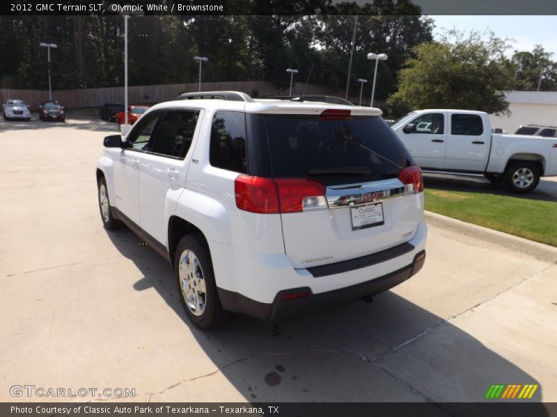 Olympic White / Brownstone 2012 GMC Terrain SLT