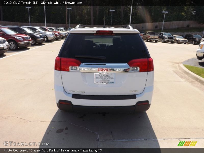 Olympic White / Brownstone 2012 GMC Terrain SLT