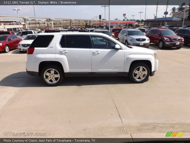 Olympic White / Brownstone 2012 GMC Terrain SLT