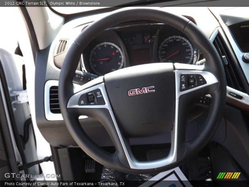 Olympic White / Brownstone 2012 GMC Terrain SLT