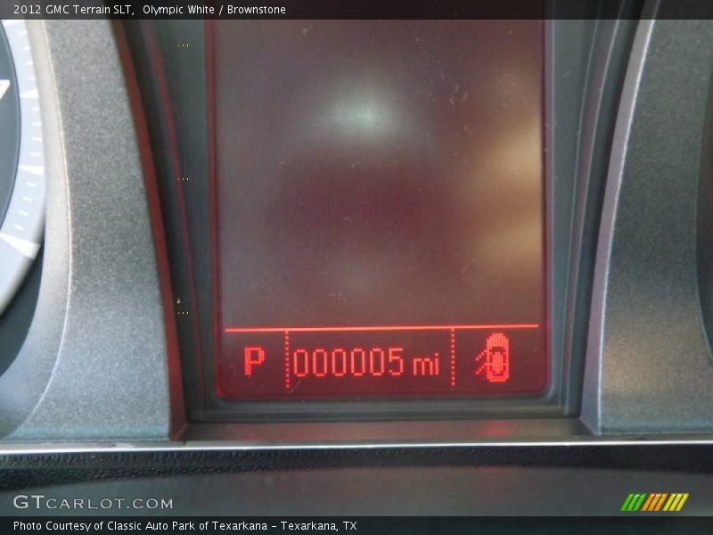 Olympic White / Brownstone 2012 GMC Terrain SLT