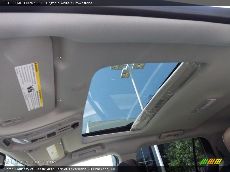 Olympic White / Brownstone 2012 GMC Terrain SLT