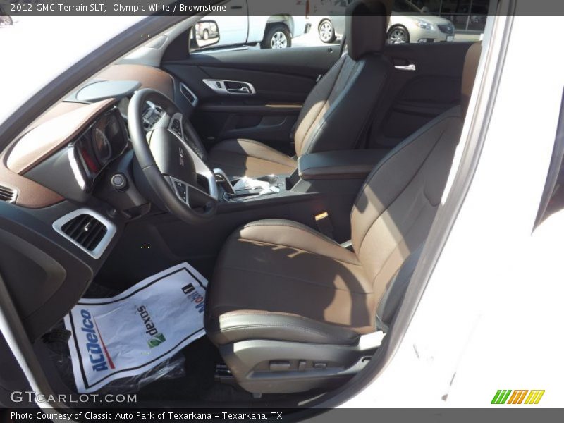 Olympic White / Brownstone 2012 GMC Terrain SLT