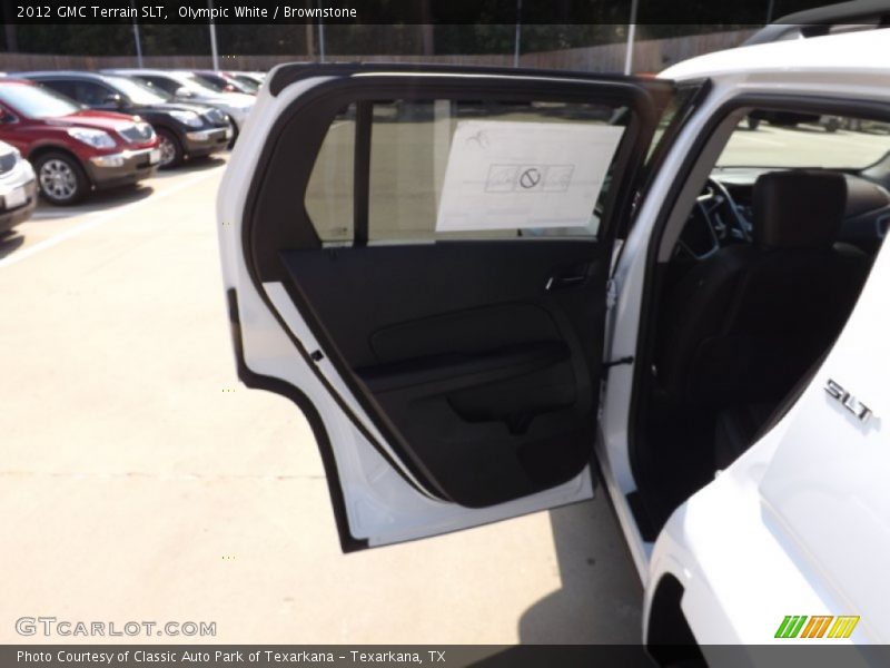 Olympic White / Brownstone 2012 GMC Terrain SLT