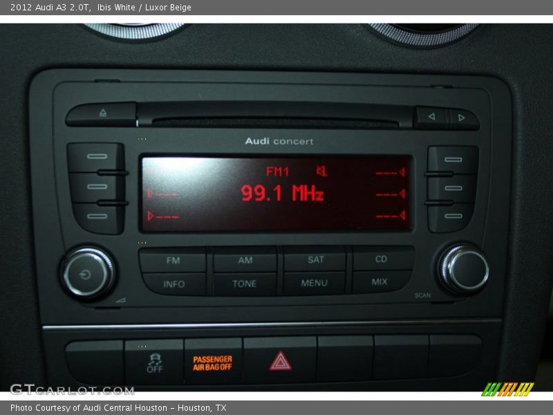 Ibis White / Luxor Beige 2012 Audi A3 2.0T