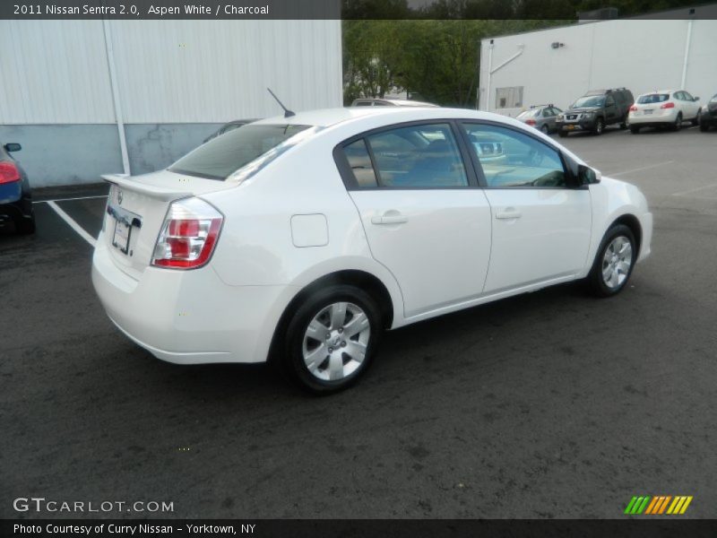 Aspen White / Charcoal 2011 Nissan Sentra 2.0