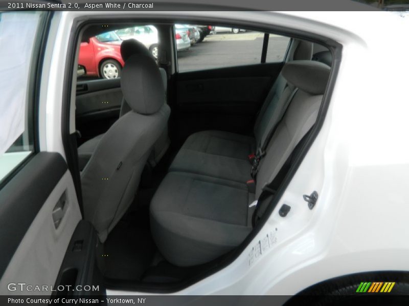 Aspen White / Charcoal 2011 Nissan Sentra 2.0